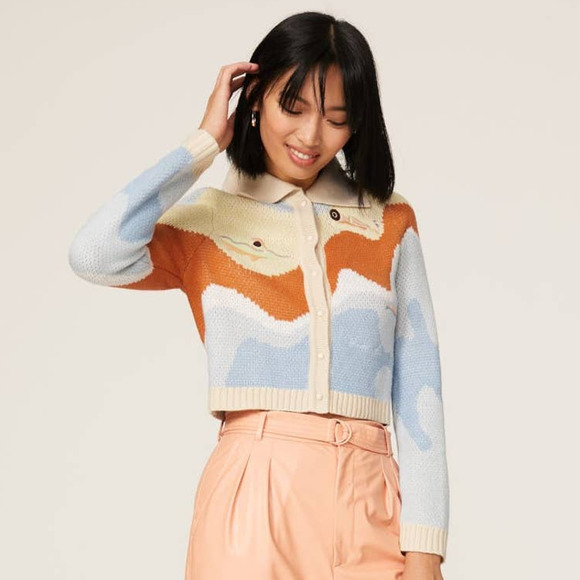 House of Sunny | Sweaters | House Of Sunny Souvenir Cardigan Long Sleeves Multicolor Size 4 